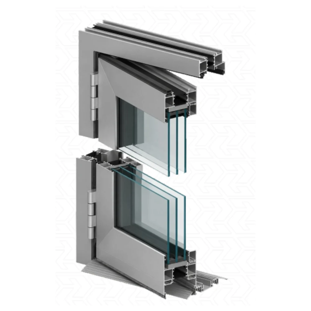 Складана система Aluprof MB-86 Fold Line HD у розрізі