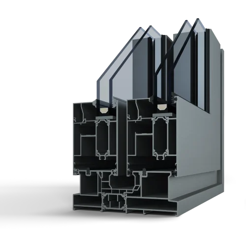 Профіль Aluprof MB-77 HS у розрізі