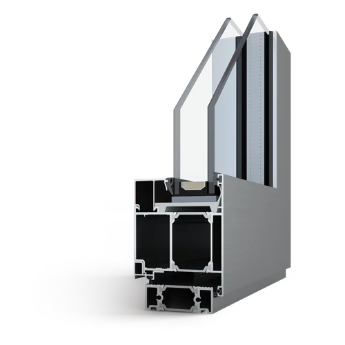 Профіль LuxThermo W75 у розрізі